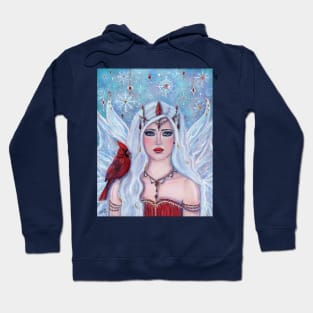 Magical winter gift  fairy art by Renee Lavoie Hoodie